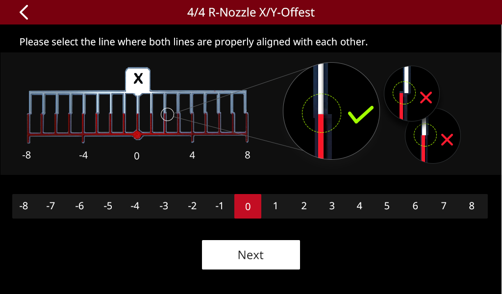 Kalibrierung des XY-Offsets der rechten Düse auf einem Raise3D 3D-Drucker